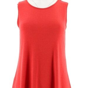 H by Halston Long Tunic Sleeveless Top NWOT Sz M